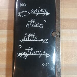 Black Wallet with Inspirational Design